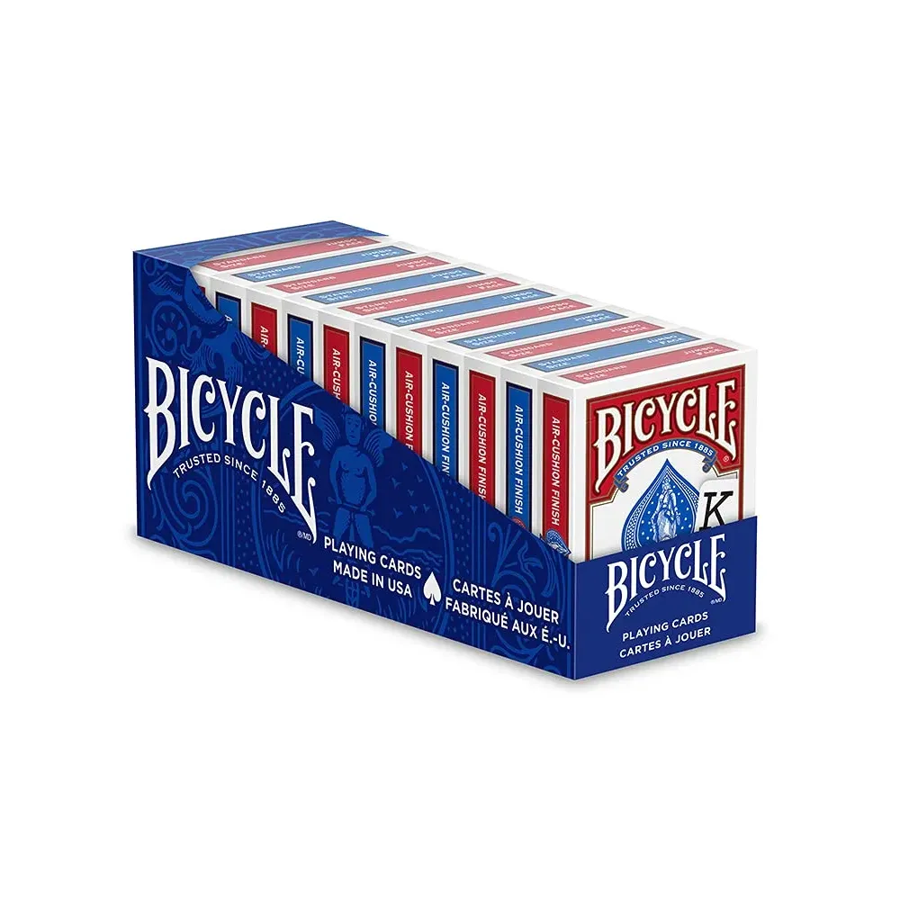 Bicycle Playing Cards, Jumbo Index, 12 Pack,Red & Blue Bicycle Playing Cards, Jumbo Index, 12 Pack,Red & Blue