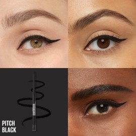 Maybelline Tattoo Studio Automatic Gel Pencil Waterproof Eyeliner, Blendable, Smudge Resistant, Matte Eyeliner For Up To 36HR Wear, Pitch Black (Smokey Black), Packaging May Vary Maybelline Tattoo Studio Automatic Gel Pencil Waterproof Eyeliner, Blendable, Smudge Resistant, Matte Eyeliner For Up To 36HR Wear, Pitch Black (Smokey Black), Packaging May Vary