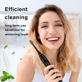 kingheroes Electric Toothbrush Set, Comes with 8 Brush Heads & Travel Case,4 Modes with 2 Minutes Built in Smart Timer, One Charge for 60 Days, 42000 VPM Motor (Black) kingheroes Electric Toothbrush Set, Comes with 8 Brush Heads & Travel Case,4 Modes with 2 Minutes Built in Smart Timer, One Charge for 60 Days, 42000 VPM Motor (Black)