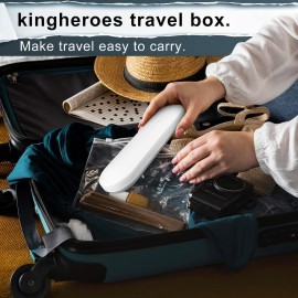 kingheroes Electric Toothbrush Set, Comes with 8 Brush Heads & Travel Case,4 Modes with 2 Minutes Built in Smart Timer, One Charge for 60 Days, 42000 VPM Motor (Black) kingheroes Electric Toothbrush Set, Comes with 8 Brush Heads & Travel Case,4 Modes with 2 Minutes Built in Smart Timer, One Charge for 60 Days, 42000 VPM Motor (Black)