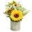 COCOBOO Sunflower Artificial Flowers Pot, Sunflower Decor, Yellow Fake Flower in Pots, for Home Bathroom Kitchen