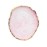 JASSINS Resin Nail Art Palette,Nail Art Painting Mixed Color Palette Gold Edge Nail Gel Color Makeup Display Board (Pink)