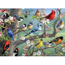 Buffalo Games - Hautman - Birds in an Orchard - 1000 Piece Jigsaw Puzzle For Adults -Challenging Puzzle Perfect for Game Nights - Finished Size is 26.75 x 19.75
