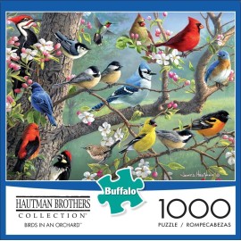 Buffalo Games - Hautman - Birds in an Orchard - 1000 Piece Jigsaw Puzzle For Adults -Challenging Puzzle Perfect for Game Nights - Finished Size is 26.75 x 19.75