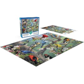 Buffalo Games - Hautman - Birds in an Orchard - 1000 Piece Jigsaw Puzzle For Adults -Challenging Puzzle Perfect for Game Nights - Finished Size is 26.75 x 19.75