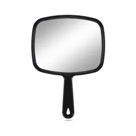 PROTECLE Large Hand Mirror, Salon Barber Hairdressing Handheld Mirror with Handle (Square Black 10.3x7.4) PROTECLE Large Hand Mirror, Salon Barber Hairdressing Handheld Mirror with Handle (Square Black 10.3x7.4)
