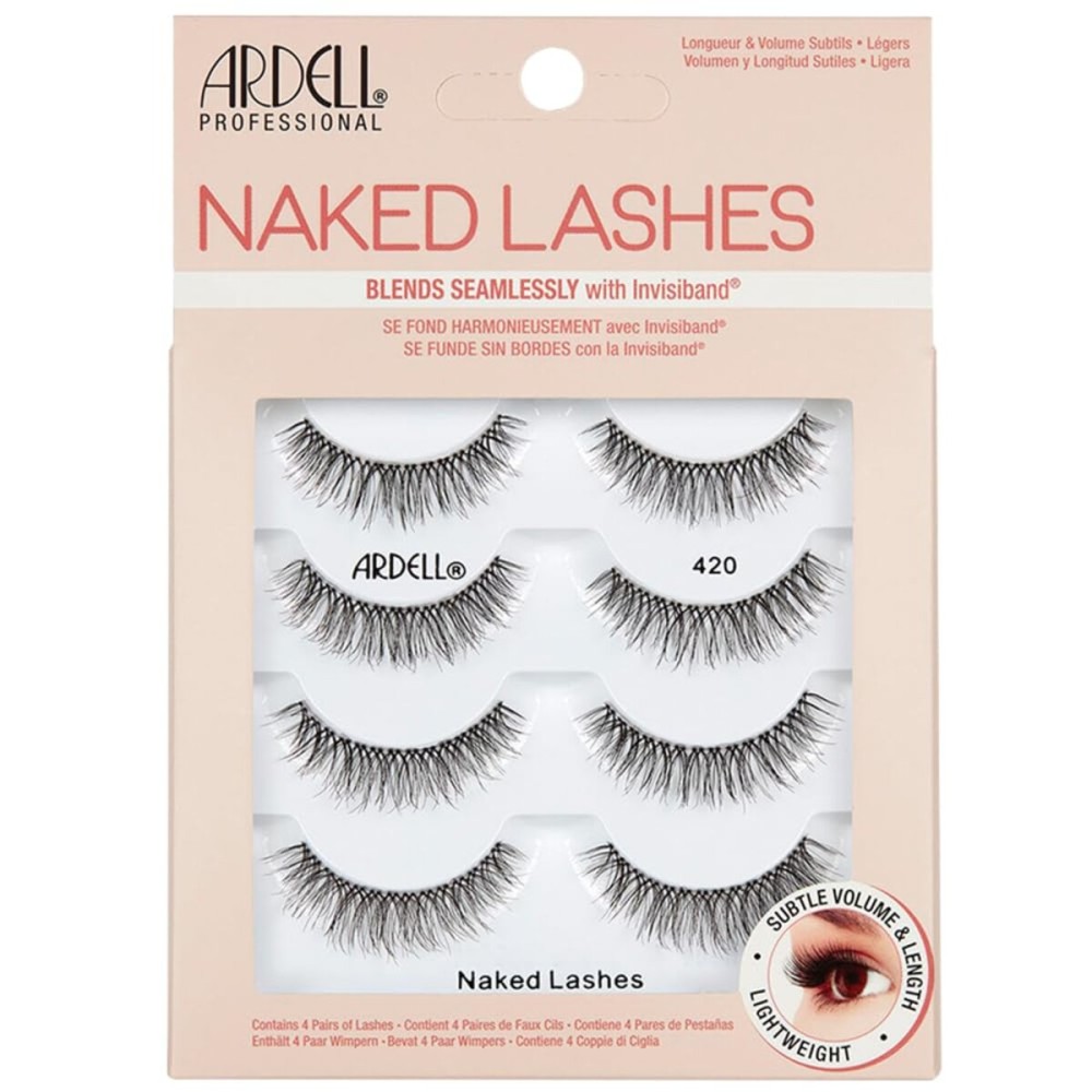 Ardell Strip Lashes Naked Lashes 420, 4 Pairs x 1-Pack