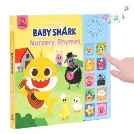 Baby Shark Nursery Rhymes 10 Button Sound Book| Learning & Education Toys | Interactive Baby Books for Toddlers 1-3 | Gifts for Boys & Girls