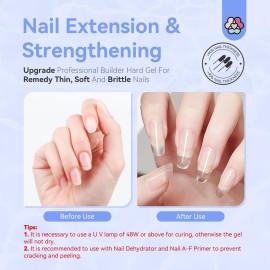 SAVILAND Builder Nail Gel Kit - 60g Clear Nail Extension Gel Set Nail Strengthen Nail Art Manicure Set with 100PCS Nail Forms and Acrylic Nail Brush for Beginners SAVILAND Builder Nail Gel Kit - 60g Clear Nail Extension Gel Set Nail Strengthen Nail Art Manicure Set with 100PCS Nail Forms and Acrylic Nail Brush for Beginners
