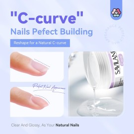 SAVILAND Builder Nail Gel Kit - 60g Clear Nail Extension Gel Set Nail Strengthen Nail Art Manicure Set with 100PCS Nail Forms and Acrylic Nail Brush for Beginners SAVILAND Builder Nail Gel Kit - 60g Clear Nail Extension Gel Set Nail Strengthen Nail Art Manicure Set with 100PCS Nail Forms and Acrylic Nail Brush for Beginners