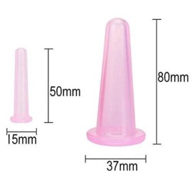 LASSUM 4 Pieces Facial Cupping Therapy Set Anti Cellulite Silicone Vacuum Cupping Cups for Face and Eye Cupping Massage (2 Small + 2 Large) LASSUM 4 Pieces Facial Cupping Therapy Set Anti Cellulite Silicone Vacuum Cupping Cups for Face and Eye Cupping Massage (2 Small + 2 Large)