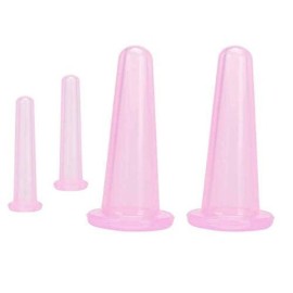 LASSUM 4 Pieces Facial Cupping Therapy Set Anti Cellulite Silicone Vacuum Cupping Cups for Face and Eye Cupping Massage (2 Small + 2 Large) LASSUM 4 Pieces Facial Cupping Therapy Set Anti Cellulite Silicone Vacuum Cupping Cups for Face and Eye Cupping Massage (2 Small + 2 Large)