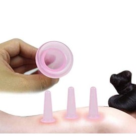 LASSUM 4 Pieces Facial Cupping Therapy Set Anti Cellulite Silicone Vacuum Cupping Cups for Face and Eye Cupping Massage (2 Small + 2 Large) LASSUM 4 Pieces Facial Cupping Therapy Set Anti Cellulite Silicone Vacuum Cupping Cups for Face and Eye Cupping Massage (2 Small + 2 Large)