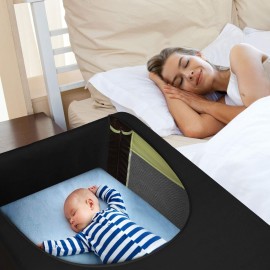 Dofilachy Blackout Cover for Pack N Play - Crib Blackout Cover Tent - Canopy Cover - Breathable Travel Crib Tent - Portable Stretchy Blackout Tent (Black) Dofilachy Blackout Cover for Pack N Play - Crib Blackout Cover Tent - Canopy Cover - Breathable Travel Crib Tent - Portable Stretchy Blackout Tent (Black)