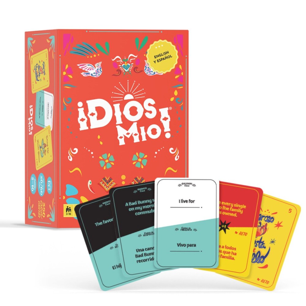 Dios Mio! Latino Party Game - 275 English y Espanol Cards for Latinos, Ages 17+ and 2+ Players | 275 cartas en ingls y espaol para Latinos, mayores de 17 aos y 2+ jugadores Dios Mio! Latino Party Game - 275 English y Espanol Cards for Latinos, Ages 17+ and 2+ Players | 275 cartas en ingls y espaol para Latinos, mayores de 17 aos y 2+ jugadores