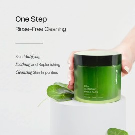 Meebak Cica Cleansing Water Pads | Makeup Remover Pads | Face Cleansing Wipes | Exfoliation Toner Pad | Hydrating & Toning for Sensitive Skin - 80ct Meebak Cica Cleansing Water Pads | Makeup Remover Pads | Face Cleansing Wipes | Exfoliation Toner Pad | Hydrating & Toning for Sensitive Skin - 80ct