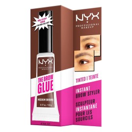 NYX PROFESSIONAL MAKEUP The Brow Glue, Extreme Hold Eyebrow Gel - Clear NYX PROFESSIONAL MAKEUP The Brow Glue, Extreme Hold Eyebrow Gel - Clear