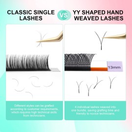 NAGARAKU yy Eyelash Extensions Supplies y lash 0.07mm D curl 10mm Premade Fans 4D Russian Volume Y Shape Faux Mink Matte 12 rows Cluster pre Fanned Wispies Crisscross Eye Lashes NAGARAKU yy Eyelash Extensions Supplies y lash 0.07mm D curl 10mm Premade Fans 4D Russian Volume Y Shape Faux Mink Matte 12 rows Cluster pre Fanned Wispies Crisscross Eye Lashes