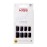 KISS Gel Fantasy Press On Nails, Nail glue included, \'Aim High\', Black, Short Size, Squoval Shape, Includes 28 Nails, 2g Glue, 1 Manicure Stick, 1 Mini File, 1 Adhesive Tab