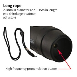 ZHT Electronic Whistles for Referees with USB Charging, 3 Tone High Volume Emergency Whistle for Coaches Teacher, Outdoor Safety Whistles with Lanyard- Black Color