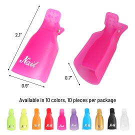 (10 Pcs Pink) Plastic Acrylic Nail Art Soak Off Cap Clip UV Gel Polish Remover Wrap Tool Gel Nail Polish Remover Clips for Fingernail Removal Soak Off Clips Wrap Cleaner Cap Clip (10 Pcs Pink) Plastic Acrylic Nail Art Soak Off Cap Clip UV Gel Polish Remover Wrap Tool Gel Nail Polish Remover Clips for Fingernail Removal Soak Off Clips Wrap Cleaner Cap Clip