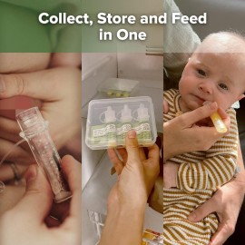 Haakaa Silicone Colostrum Collectors Set with Clear PP Storage Case 4 ml, 6 PK Haakaa Silicone Colostrum Collectors Set with Clear PP Storage Case 4 ml, 6 PK