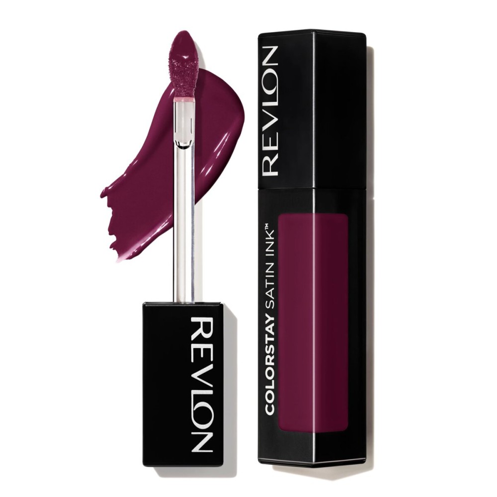 Revlon ColorStay Satin Ink Liquid Lipstick, Longwear Rich Lip Colors, Formulated with Black Currant Seed Oil, 022 Black Cherry, 0.17 fl oz Revlon ColorStay Satin Ink Liquid Lipstick, Longwear Rich Lip Colors, Formulated with Black Currant Seed Oil, 022 Black Cherry, 0.17 fl oz