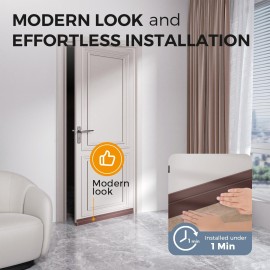 GroTheory 2 Pack Door Draft Stopper, Under Door Draft Blocker, Soundproof Door Sweep Weather Stripping for Doors, 39 L x 2 W Brown, Home Improvement for New Home GroTheory 2 Pack Door Draft Stopper, Under Door Draft Blocker, Soundproof Door Sweep Weather Stripping for Doors, 39 L x 2 W Brown, Home Improvement for New Home