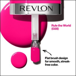 REVLON Ultra HD Snap Nail Color, Natural Rich Glossy Polish, 100% Vegan Formula, No Base or Top Coat Needed, 028 Rule the World, 0.27 fl oz REVLON Ultra HD Snap Nail Color, Natural Rich Glossy Polish, 100% Vegan Formula, No Base or Top Coat Needed, 028 Rule the World, 0.27 fl oz