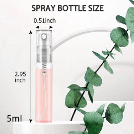 Csdtylh Mini Spray Bottle 105PCS 5ML Clear Glass Perfume Bottles Refillable Fine Mist Spray Bottles Empty Fragrance Sample Spray Containers Cosmetics Atomizer for Cleaning,Travel,Essential Oils Csdtylh Mini Spray Bottle 105PCS 5ML Clear Glass Perfume Bottles Refillable Fine Mist Spray Bottles Empty Fragrance Sample Spray Containers Cosmetics Atomizer for Cleaning,Travel,Essential Oils