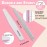 Professional Nail Files, Emery Board Nail File for Natural Nails 100/180/240 Grit Nail Files for Acrylic Nails 12pcs Fine Grit Nail File Manicure Tools Coarse Fingernail Files (180/240 Grit)