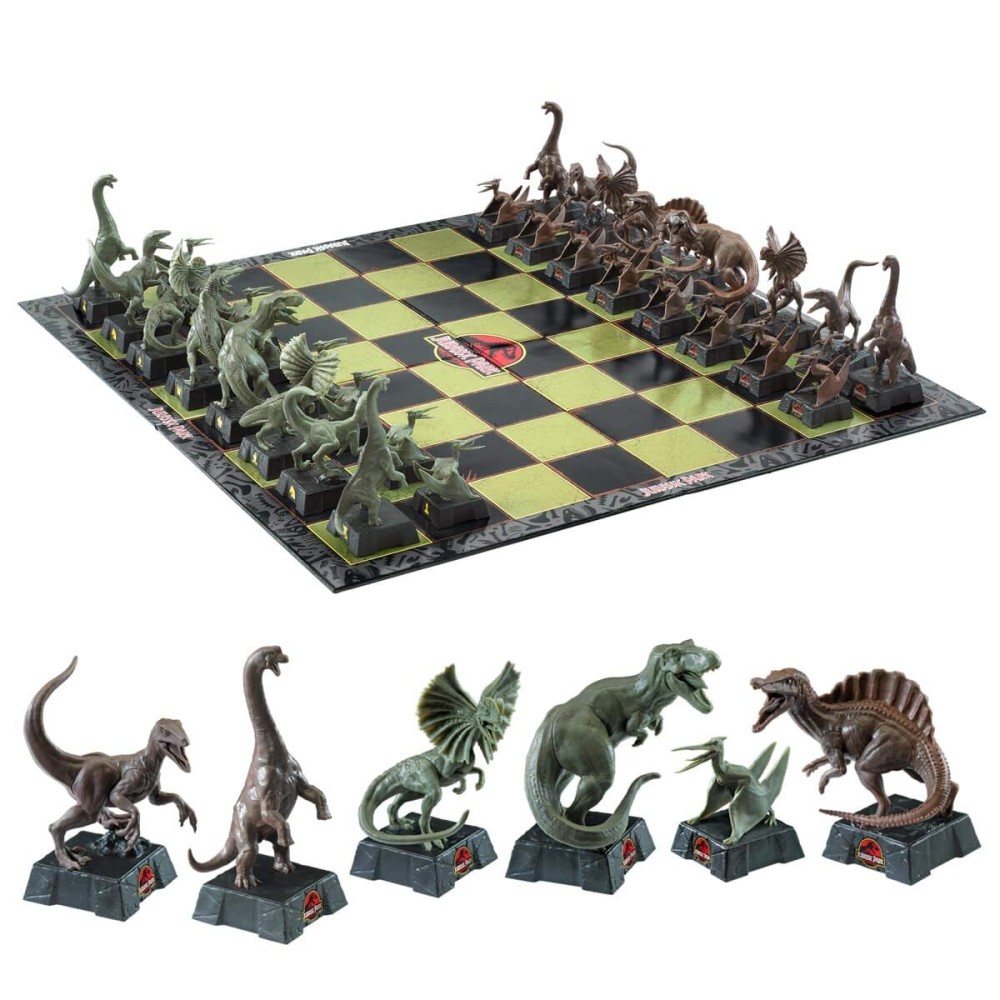 The Noble Collection Jurassic Park Chess Set The Noble Collection Jurassic Park Chess Set