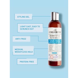 CURLSMITH - Hydro Style Flexi-Jelly - Vegan Defining Gel for Wavy, Curly or Coily Hair (8fl.oz)