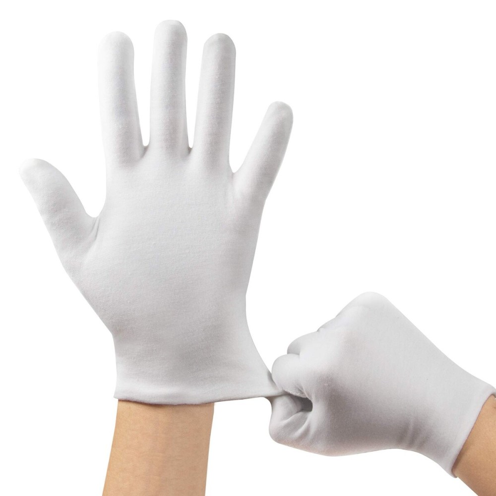 Cotton Gloves, 10pairs(20 Pcs) White Cotton Gloves for Women and Men, Washable Stretch Cotton Gloves for Dry Hands and Eczeme Moisturizing Cloth Gloves, Coin Jewelry Silver Cotton Inspection Gloves Cotton Gloves, 10pairs(20 Pcs) White Cotton Gloves for Women and Men, Washable Stretch Cotton Gloves for Dry Hands and Eczeme Moisturizing Cloth Gloves, Coin Jewelry Silver Cotton Inspection Gloves