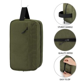 Vorspack Toiletry Bag Hanging Dopp Kit for Men Water Resistant Shaving Bag with Large Capacity for Travel - Army Green Vorspack Toiletry Bag Hanging Dopp Kit for Men Water Resistant Shaving Bag with Large Capacity for Travel - Army Green