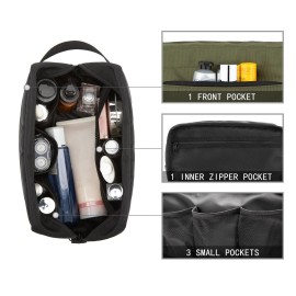 Vorspack Toiletry Bag Hanging Dopp Kit for Men Water Resistant Shaving Bag with Large Capacity for Travel - Army Green Vorspack Toiletry Bag Hanging Dopp Kit for Men Water Resistant Shaving Bag with Large Capacity for Travel - Army Green