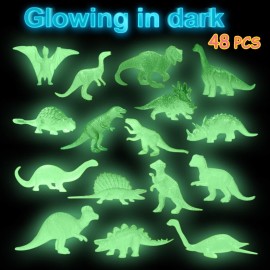 48Pcs Glow in Dark Mini Dinosaur Figures Birthday Party Favors Supplies Dino Cupcake Toppers Pinata Goodie Bags Stuffers Classroom Prizes Carnival Treasure Box Trinkets Bulk Toy Kids Goody Treat Gifts 48Pcs Glow in Dark Mini Dinosaur Figures Birthday Party Favors Supplies Dino Cupcake Toppers Pinata Goodie Bags Stuffers Classroom Prizes Carnival Treasure Box Trinkets Bulk Toy Kids Goody Treat Gifts