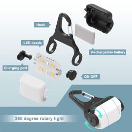 Dog Lights for Night Walking, Clip on USB Rechargeable Dog Collar Light, 3 Light Modes Dog Light, IP65 Waterproof Dog Light, LED Safety for Running, Camping, Climbing, Bike, 2 Pack Dog Lights for Night Walking, Clip on USB Rechargeable Dog Collar Light, 3 Light Modes Dog Light, IP65 Waterproof Dog Light, LED Safety for Running, Camping, Climbing, Bike, 2 Pack