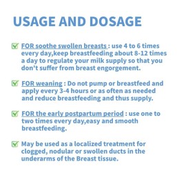Jadelute Cabbage Cream for Breast Engorgement,Clogged Ducts,Weaning and Mastitis | essentials for Lactation period