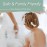Mrs Awesome Clear Shower Curtain Liner with 3 Magnets, 72x72 Premium Flexible Sturdy Plastic Shower Curtain for Bathroom Lightweight, Waterproof, Clear