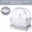 L RUNNZER Pop Up Crib Tent Canopy - Keep Baby from Climbing Out (55.2 L x 27.6 W x 51.6 H)