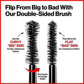 Revlon Mascara, So Fierce Big Bad Lash Eye Makeup, Volumizing, Lasts up to 24 Hours, No Clump, Smudge-Proof, Flake-Free, 760 Blackest Black, 0.34 fl oz Revlon Mascara, So Fierce Big Bad Lash Eye Makeup, Volumizing, Lasts up to 24 Hours, No Clump, Smudge-Proof, Flake-Free, 760 Blackest Black, 0.34 fl oz