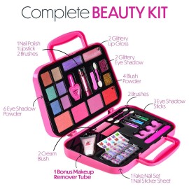 Toysical Princess Kids Makeup Kit for Girl - Real, Non Toxic Makeup for Kids kit with Remover, Washable Toddler Makeup Kit - Birthday Gift Pretend Play Makeup for Ages 3 4 5 6 7 8 9 10 Years Old Toysical Princess Kids Makeup Kit for Girl - Real, Non Toxic Makeup for Kids kit with Remover, Washable Toddler Makeup Kit - Birthday Gift Pretend Play Makeup for Ages 3 4 5 6 7 8 9 10 Years Old