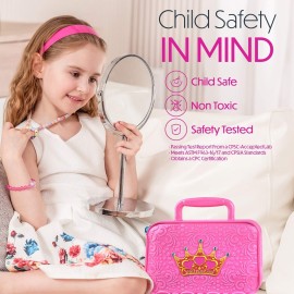 Toysical Princess Kids Makeup Kit for Girl - Real, Non Toxic Makeup for Kids kit with Remover, Washable Toddler Makeup Kit - Birthday Gift Pretend Play Makeup for Ages 3 4 5 6 7 8 9 10 Years Old Toysical Princess Kids Makeup Kit for Girl - Real, Non Toxic Makeup for Kids kit with Remover, Washable Toddler Makeup Kit - Birthday Gift Pretend Play Makeup for Ages 3 4 5 6 7 8 9 10 Years Old