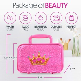 Toysical Princess Kids Makeup Kit for Girl - Real, Non Toxic Makeup for Kids kit with Remover, Washable Toddler Makeup Kit - Birthday Gift Pretend Play Makeup for Ages 3 4 5 6 7 8 9 10 Years Old Toysical Princess Kids Makeup Kit for Girl - Real, Non Toxic Makeup for Kids kit with Remover, Washable Toddler Makeup Kit - Birthday Gift Pretend Play Makeup for Ages 3 4 5 6 7 8 9 10 Years Old