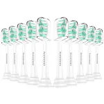 Aoremon Toothbrush Heads for Philips Sonicare - Compatible with Soni Care 2 Series 3 Series C2 C1 Replacement Heads and for All Phillips Click-on Electric Toothbrushes, 10 Pack