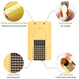 Yokilly Nail Forms for Acrylic Nails, 500PCS Nail Forms for Polygel Nail Tips Guide, Nail Forms For Builder Gel, Nail Forms Roll for Salon Nail Former Stickers with Numbers Marked for Nail Art DIY