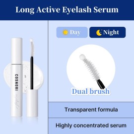 COSNORI Long Active Eyelash Serum - Korean Eyelash Boost Serum - Eyebrow Growth Enhancer for Longer and Thicker - Vegan Prostaglandin Free & Non Irritating - Peptides, Hyaluronic Acid, 0.3 fl.oz. COSNORI Long Active Eyelash Serum - Korean Eyelash Boost Serum - Eyebrow Growth Enhancer for Longer and Thicker - Vegan Prostaglandin Free & Non Irritating - Peptides, Hyaluronic Acid, 0.3 fl.oz.