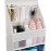 Univivi 6-Shelf Over Door Hanging Organizer Fabric Door Storage with 5 Large Pockets and 3 Small PVC Pockets Wall Mount Hanging Storage Organizers (Beige)
