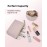BAGSMART Small Cosmetic Bag, Elegant Roomy Makeup Bags,lipstick pouch,Zipper Pouch,Great Gifts for Women,Travel Waterproof Toiletry Bag Accessories Organizer Gifts (Pink-1 pcs)